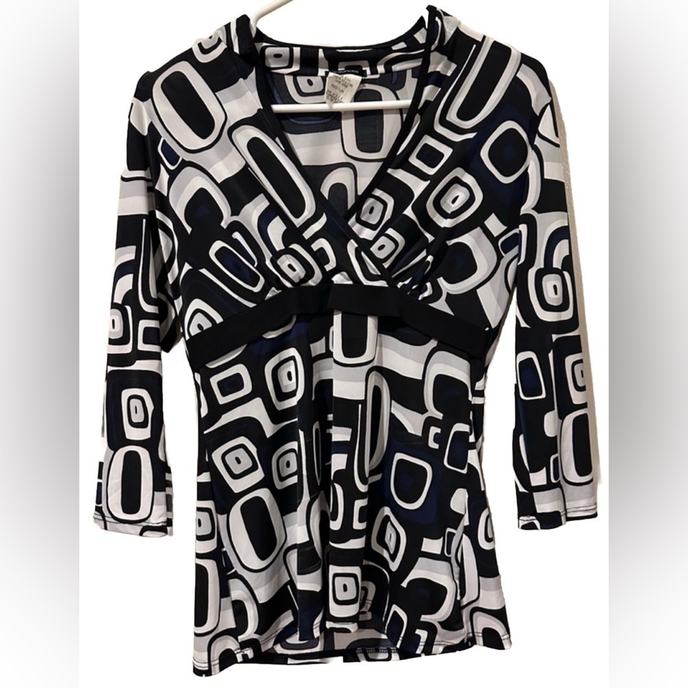 Maurice’s Blouse Top 3/4 Sleeve Colorful BOHO